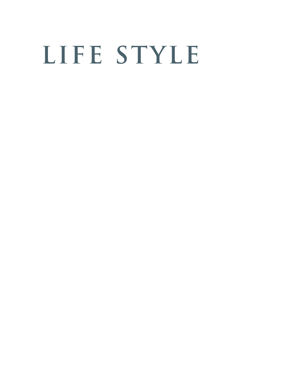 LIFE STYLE｜生活機能